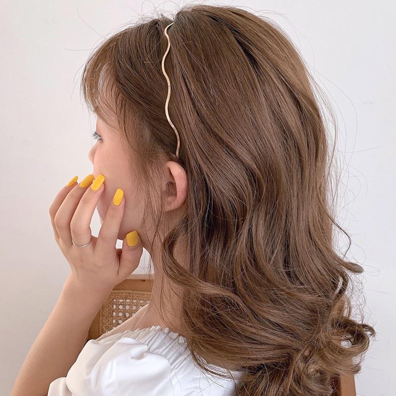 Cài tóc kim loại kiểu gợn sóng phong cách Hàn Quốc cho nữ