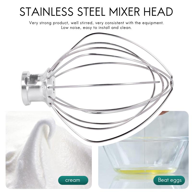 Đồng Hồ Nam Dây Thép Không Gỉ Bóng Dây Roi Phối Đính Kèm Cho Kitchenaid K45Ww 9704329 Bột Bánh Bóng Đánh Kem Trứng Dụng Cụ Nhà Bếp