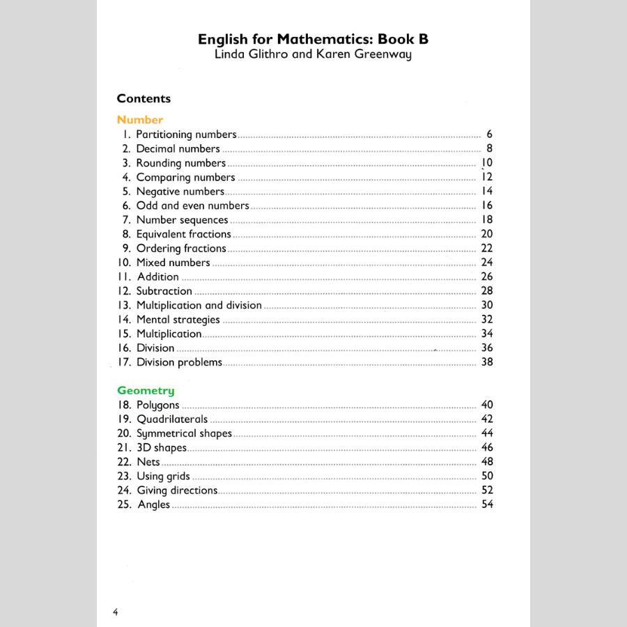 Sách English For Mathematics Book B