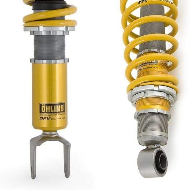 Tem Decal Trong Suốt Ohlins Trắng Đen Dán Xe, Dán Phuộc