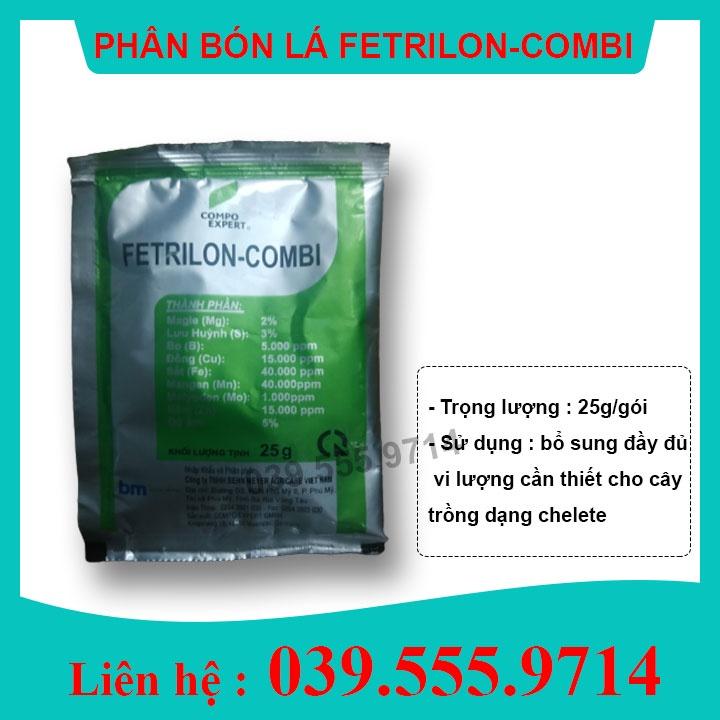 PHÂN BÓN VI LƯỢNG FETRILON COMBI GÓI TO chống vàng lá, xoăn lá, rụng quả non