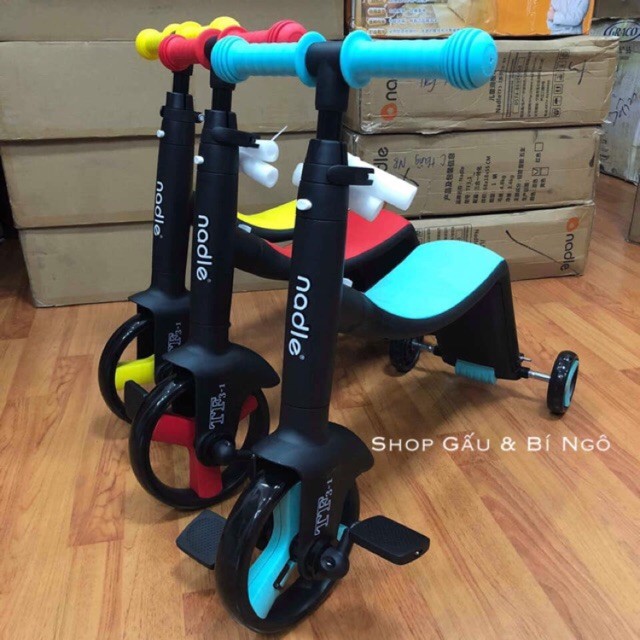 Xe Scooter 3in1 cho bé, xe trượt trẻ em 3in1 ( 3 màu )