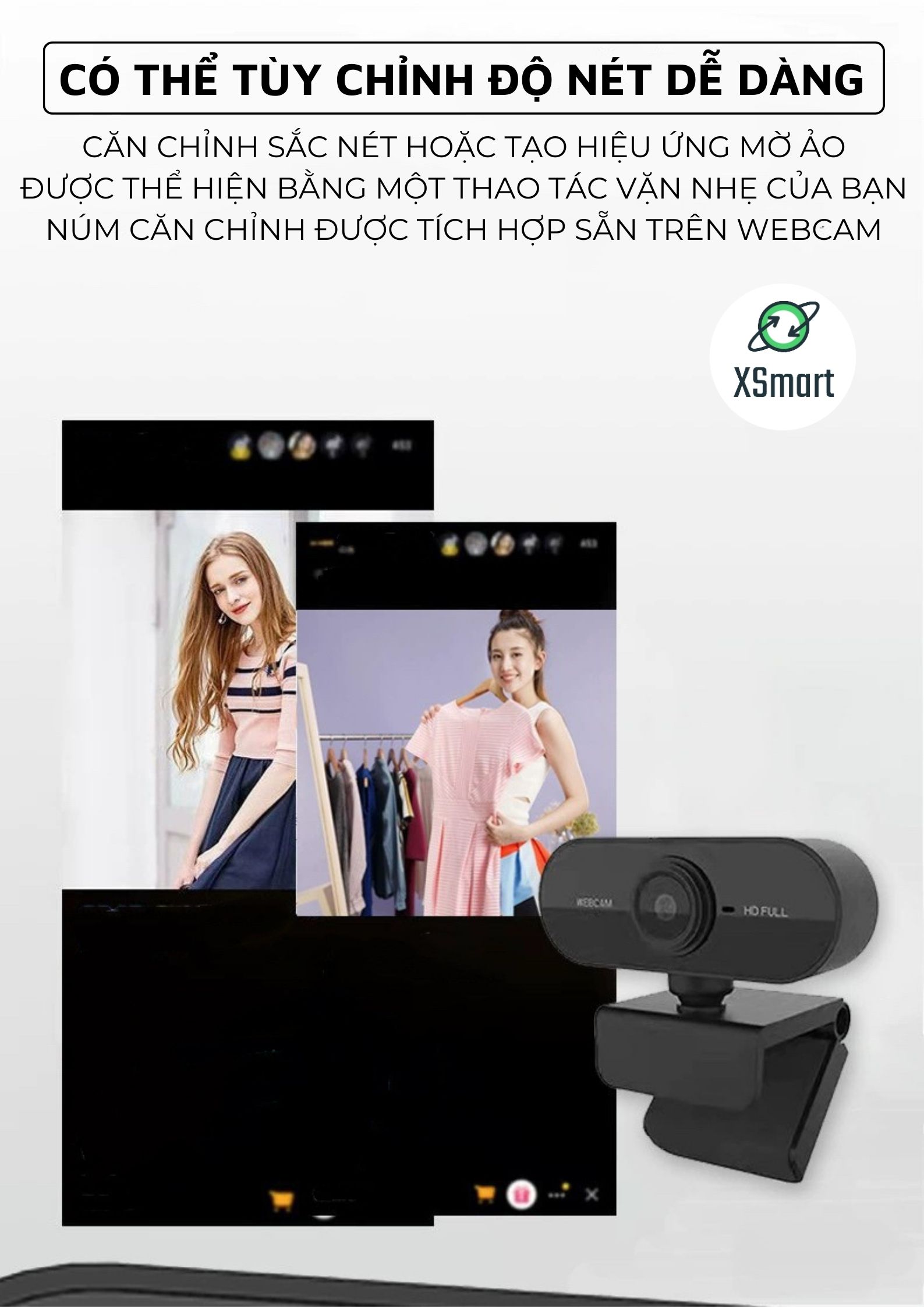 Webcam Máy Tính Laptop Q8 Chất Lượng Full HD Hình Ảnh Sắc Nét Camera Video Mượt Mà 30FPS Cho Livestream, Học Trực Tuyến-Hàng Chính Hãng