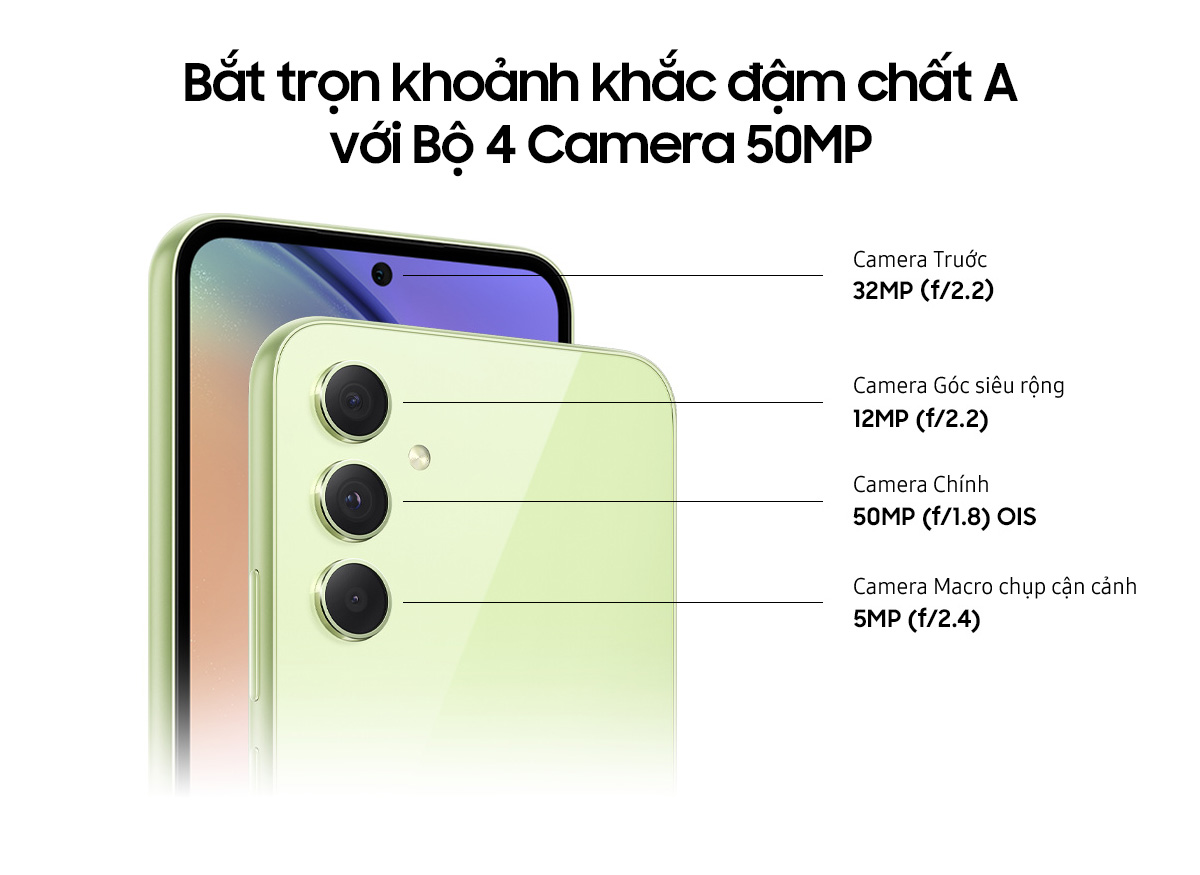 Điện thoại Samsung Galaxy A54 5G - Hàng chính hãng