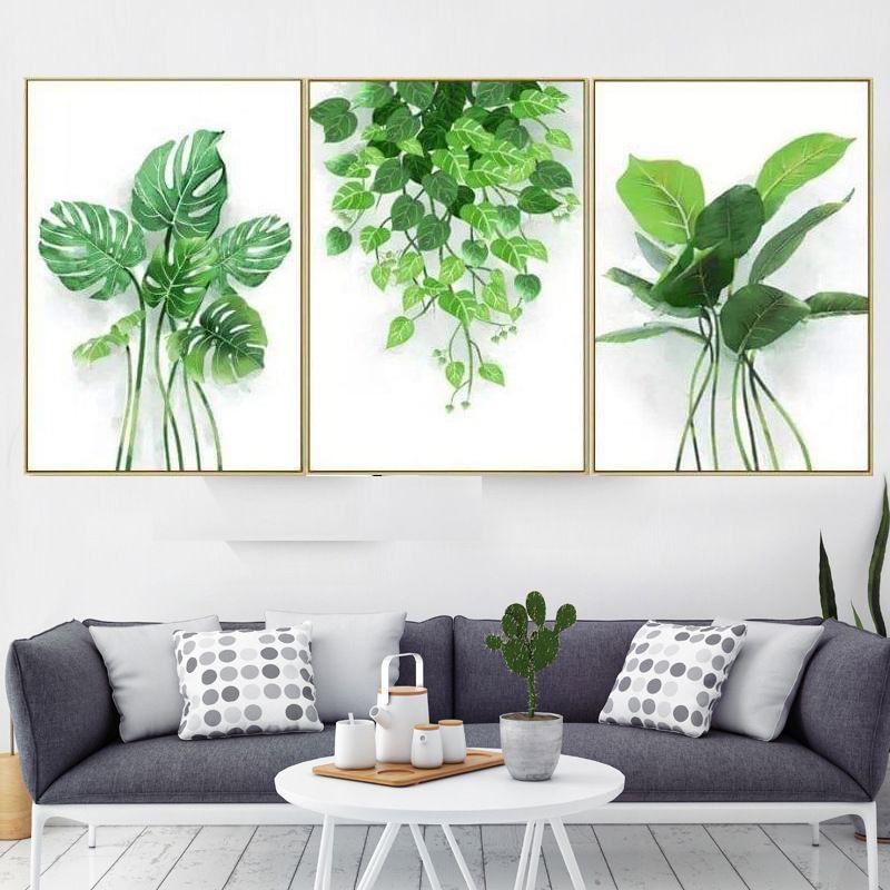 Bộ tranh treo tường 3 bức phong cách hiện đại