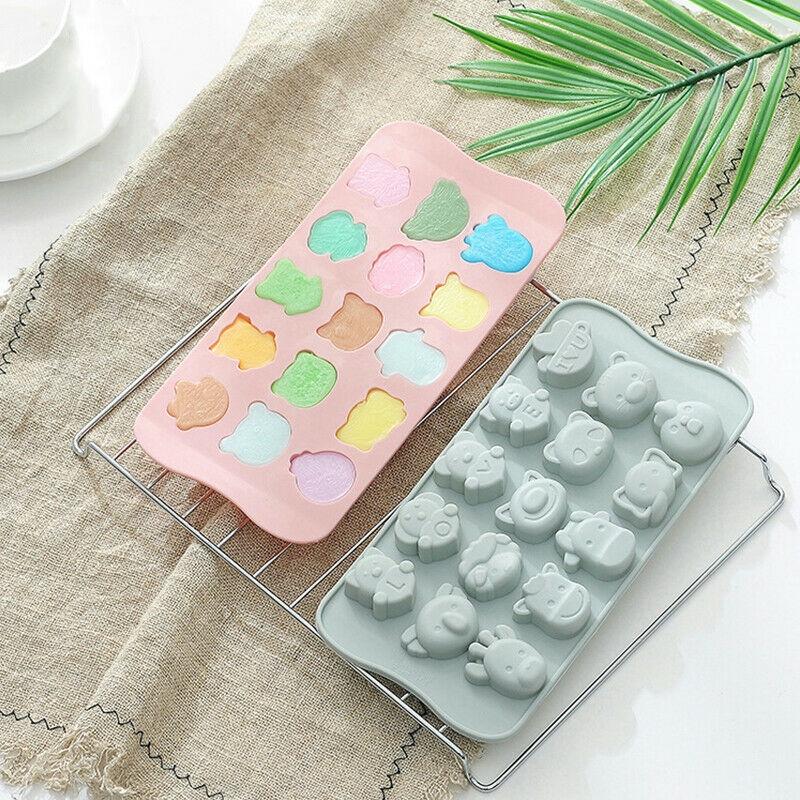 Khuôn Làm Đá Bằng Silicon Hình Thú Dễ Thương