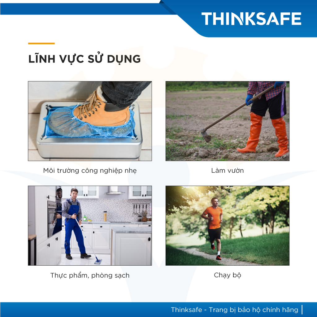 Giày vải xỏ chân Thinksafe XP bảo hộ lao động, thể dục, đi bộ, giày công nhân, công trình, nhà xưởng công trường nhà máy