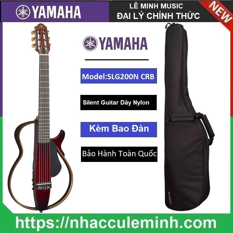 Đàn Guitar Silent Yamaha SLG200N màu Crimson Red Burst