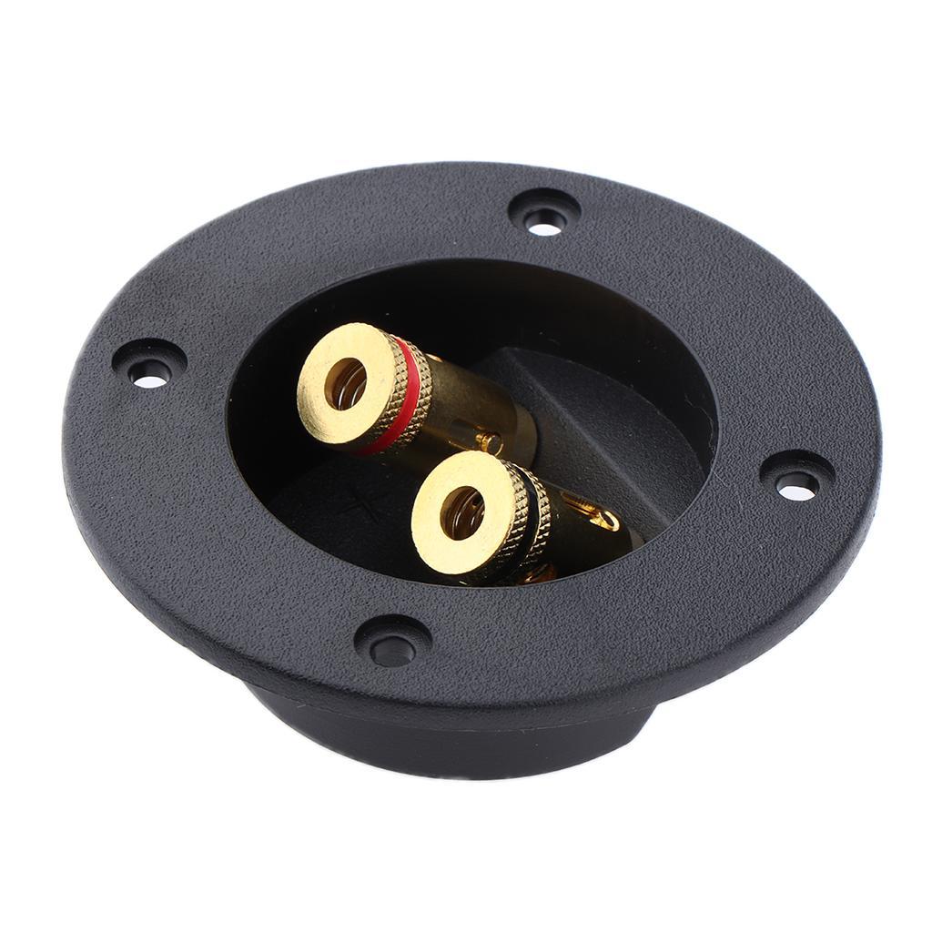 48mm Round Copper 2Way Sound Speaker Junction Box Dual Terminal Binding Post