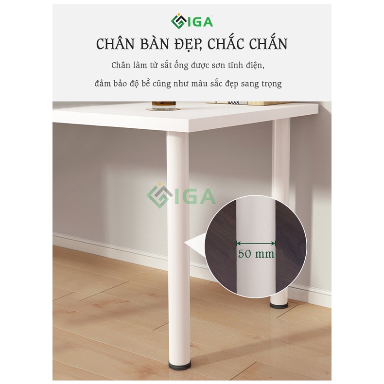 [GIÁ SỐC] Bàn Làm Việc Bàn Học Cao Cấp Chắc Chắn Dùng Decor Nhà Chân Sắt Sơn Tĩnh Điện - GT62