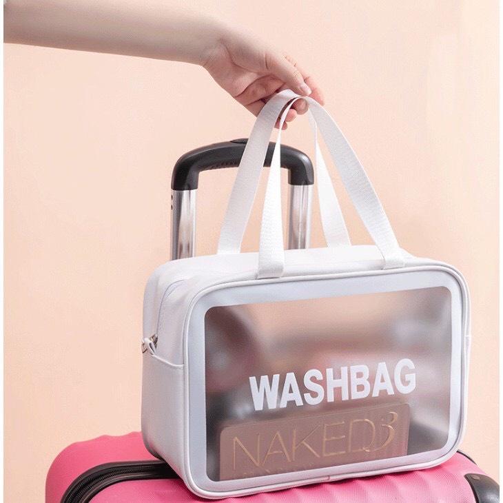 Túi Đựng Mỹ Phẩm Vật Dụng Du Lịch Washbag Chất Liệu PU TPU Chống Thấm 88249