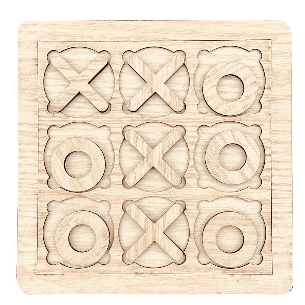 Đồ Chơi Trẻ Em, Game Tic Tac Toe Cờ X-O Phiên Bản Dành Cho Bé Từ 2-5 Tuổi, Đồ Chơi Gỗ Thông Minh Cho Bé