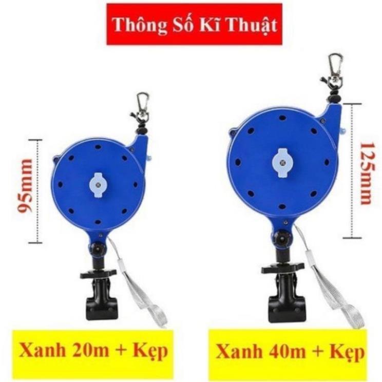 Cuộn dây cáp bảo hiểm cần câu 20m, 40m