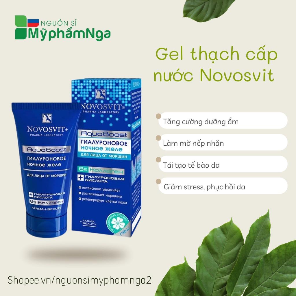 Gel thạch cấp nước Novosvit HA + B5 Aqua Boost