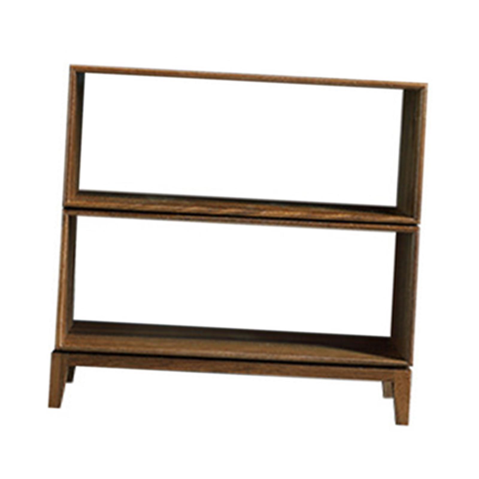 Dollhouse Cupboard Dollhouse Miniature Furniture Wooden DIY Accessory Dual Layer, DIY Model Combination Cabinet for Boys Girls Birthday Gifts