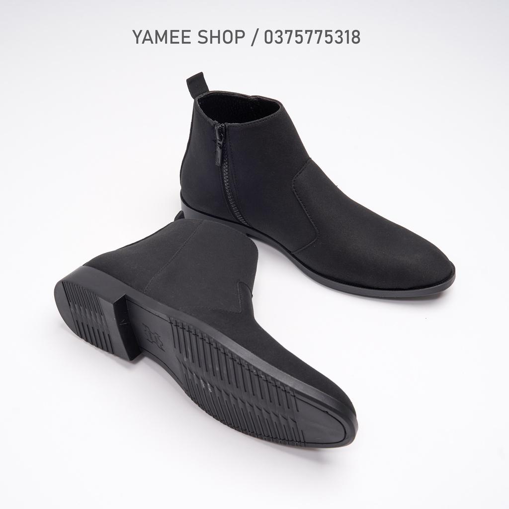 Giày Chelsea Boots Classic da lộn, cổ khóa, đế khâu chắc chắn