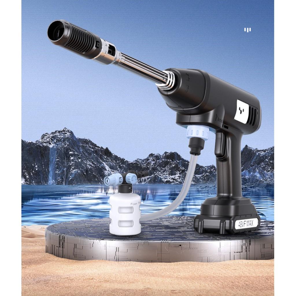 Máy Rửa Xe Không Dây Áp Lực Mạnh High Power 12Piston 600W