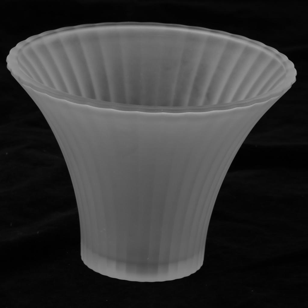 Ceiling Fan Light Ruffle Shade Frosted Vintage Lampshade 1