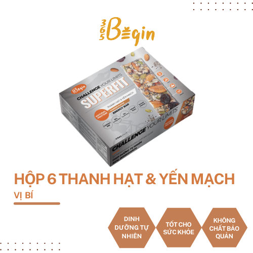 HỘP THANH NĂNG LƯỢNG HẠT & YẾN MẠCH SUPERFIT - VỊ BÍ ĐỎ - PUMPKIN