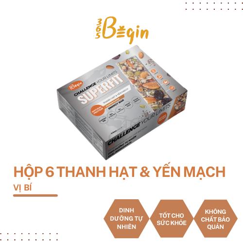 HỘP THANH NĂNG LƯỢNG HẠT &amp; YẾN MẠCH SUPERFIT - VỊ BÍ ĐỎ - PUMPKIN