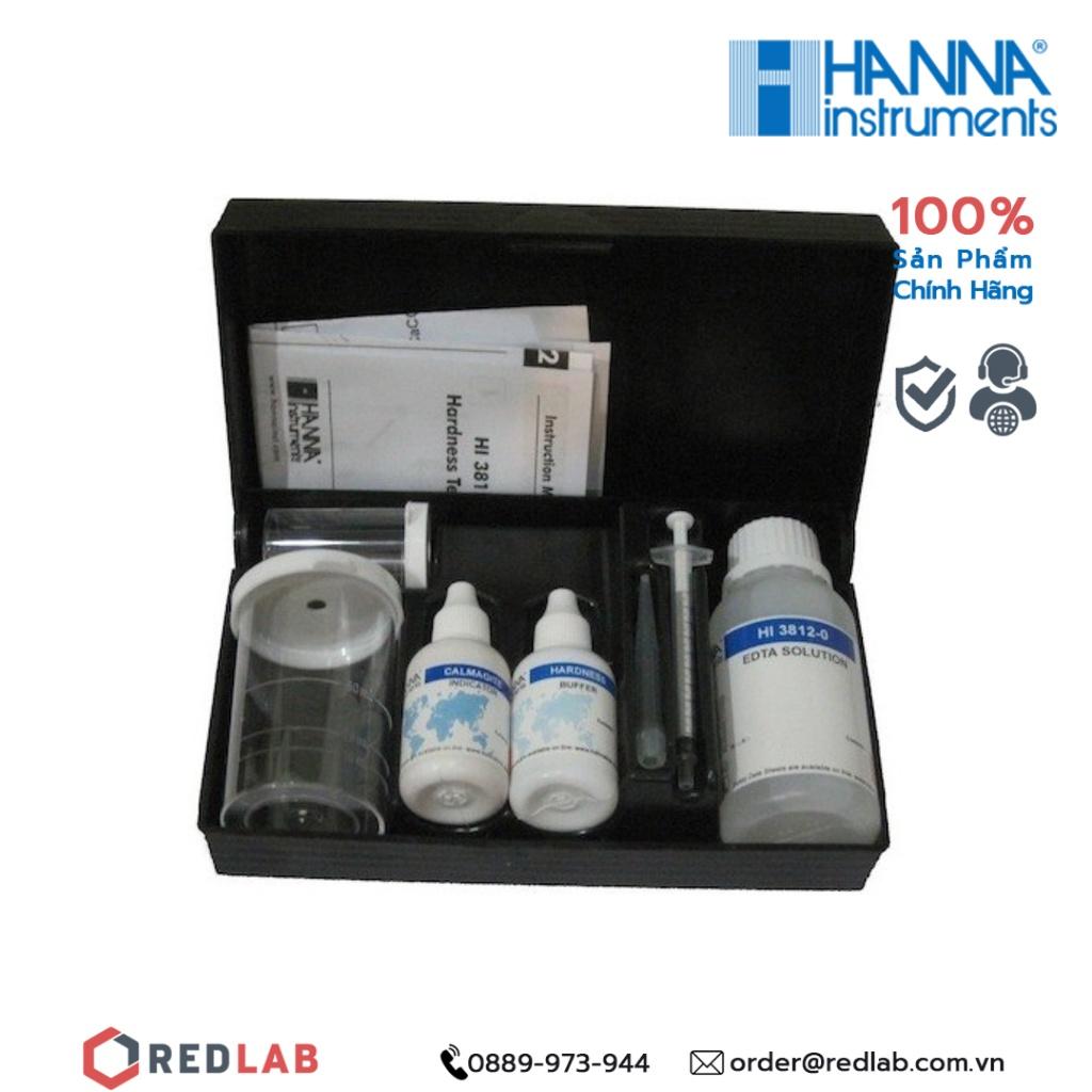Bộ kiểm tra độ cứng tổng của nước Hanna HI3812 và chất thử độ cứng tổng Hanna HI3812-100