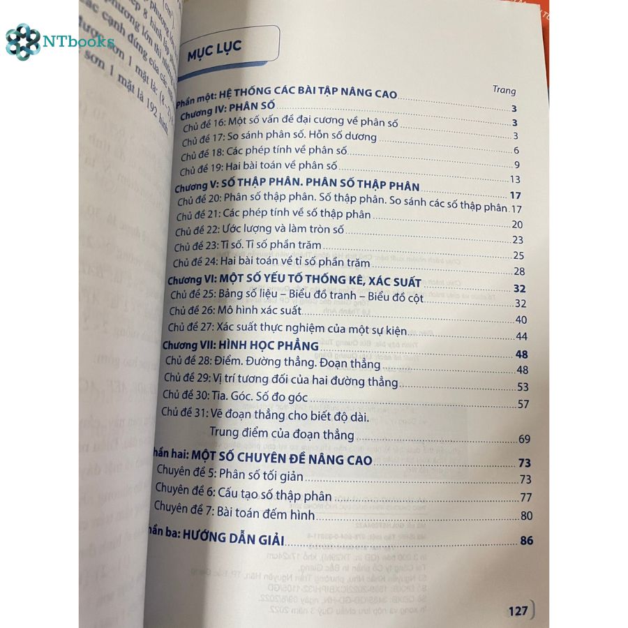 Sách Bài tập nâng cao và một số chuyên đề Toán 6 Tập 2 (Theo chương trình giáo dục phổ thông 2018)