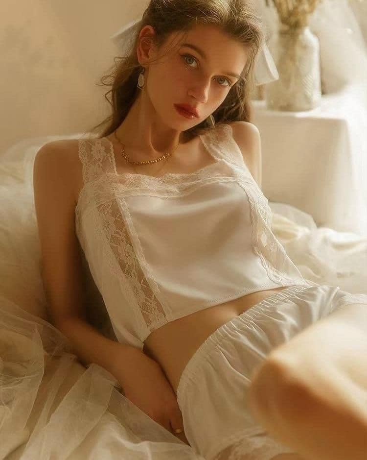 Bộ ngủ đùi 2 dây sexy #PiOrris