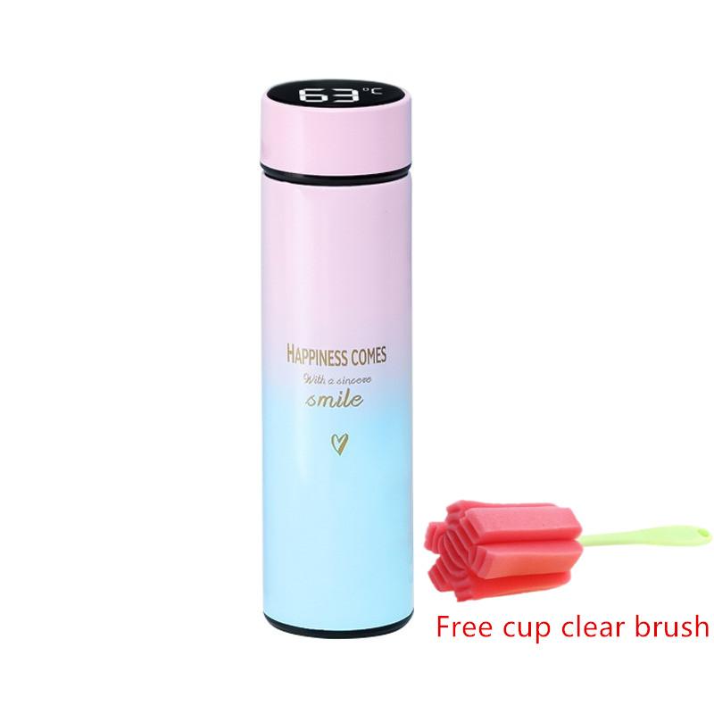 500Ml Giữ Nhiệt Bình Nhiệt Cốc Hút Chân Không Bình Thép Không Gỉ Bình Giữ Nhiệt Trà Bao LED Thông Minh Hiển Thị Nhiệt Độ Nước Uống