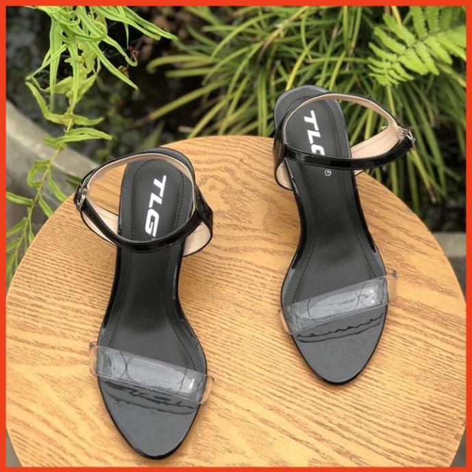 TLG Sandal nữ 5 phân gót trong siêu dễ thương 21340