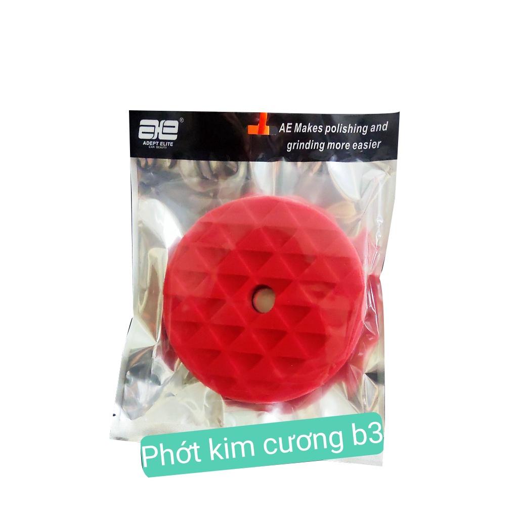 Phớt đánh bóng kim cương 5 inch Bước 3 Màu Đỏ