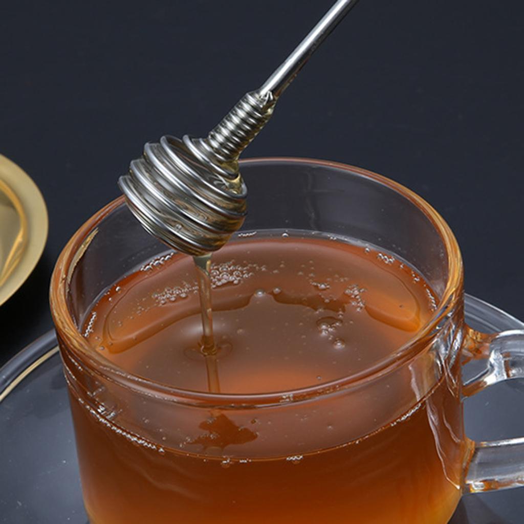 Stainless Steel Honey Dipper Spoon Stirring Stick Bar Stirring Stick 24.5cm