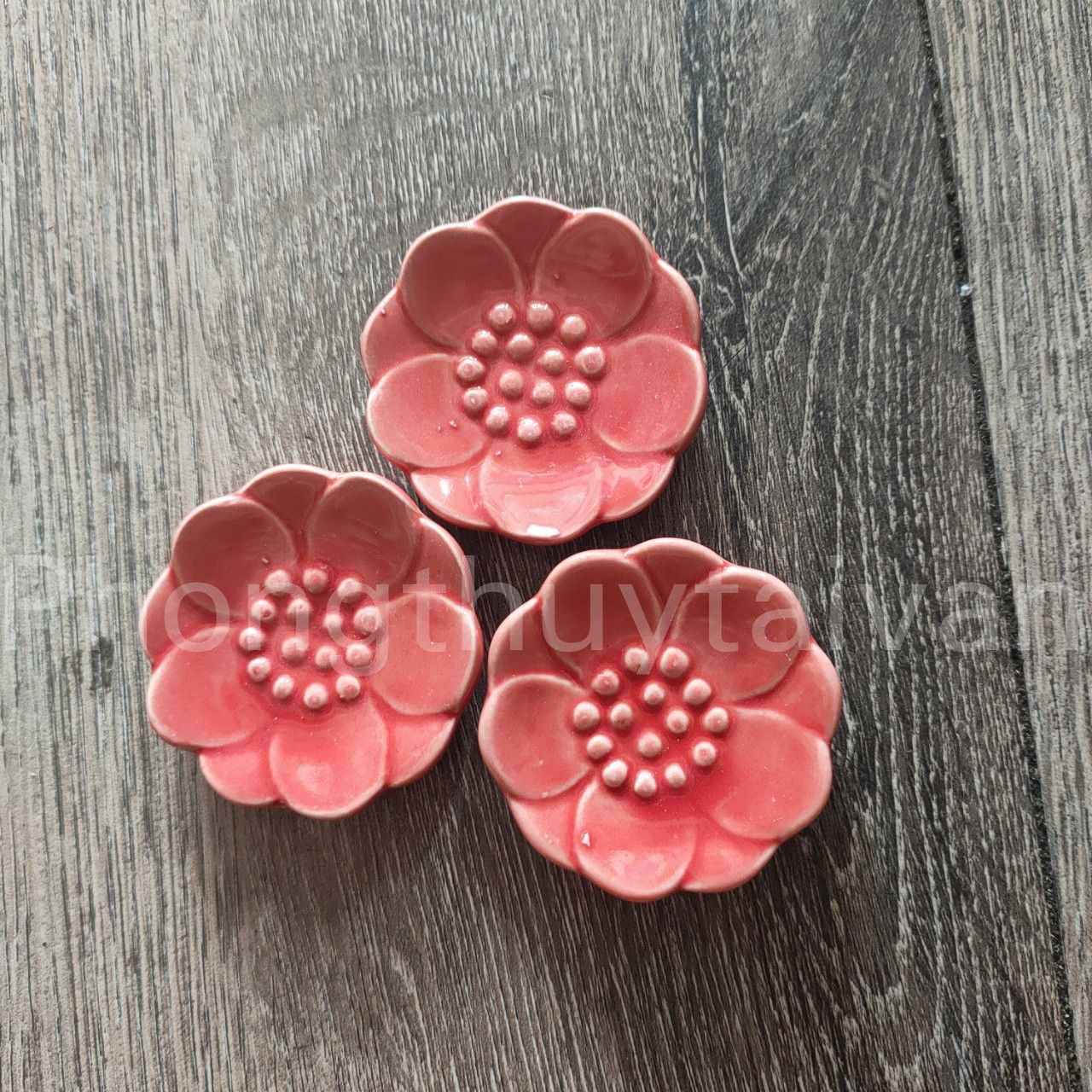 Khay đế sứ nhang nụ loại dày 5 màu (đựng nhang nụ, nụ trầm) - thờ cúng