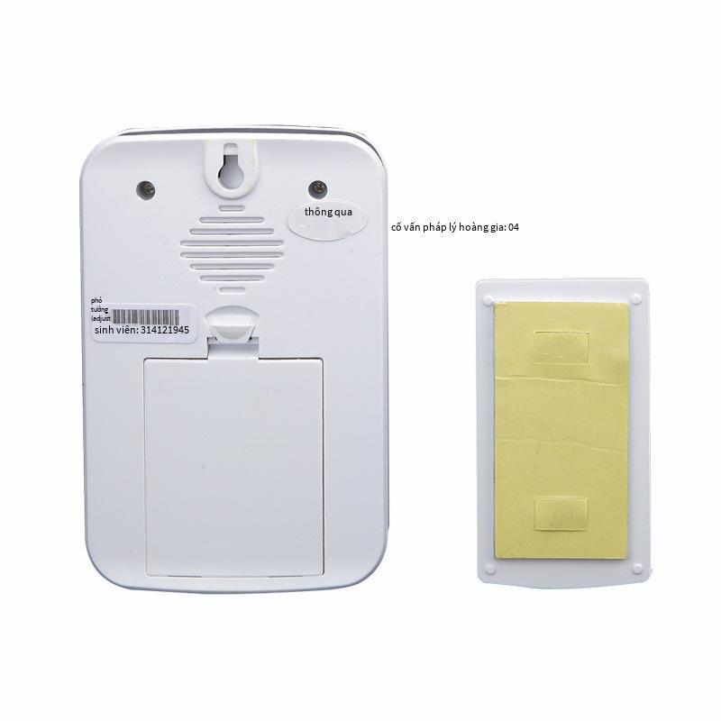 Kiểu mới nhất của chuông cửa không dây gia đình loại pin DC one-to-one tất cả trong một không dùng pin chuông cửa không dây chống thấm nước