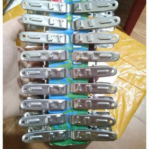 Vỉ 20 kẹp quần áo INOX - LOẠI DÀY ĐẢM BẢO