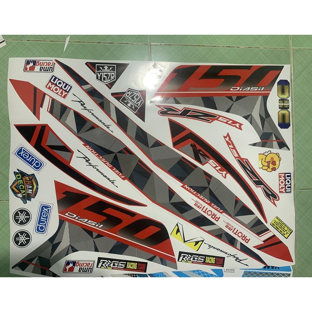 Tem exciter 150 Y15ZR đỏ đen