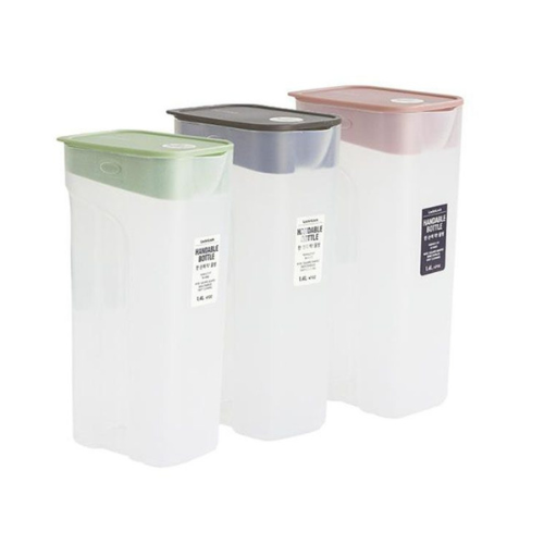 Bình Nước Lock&amp;Lock Handle Bottle 1.4 lít HAP817GRY - Hàng Chính Hãng