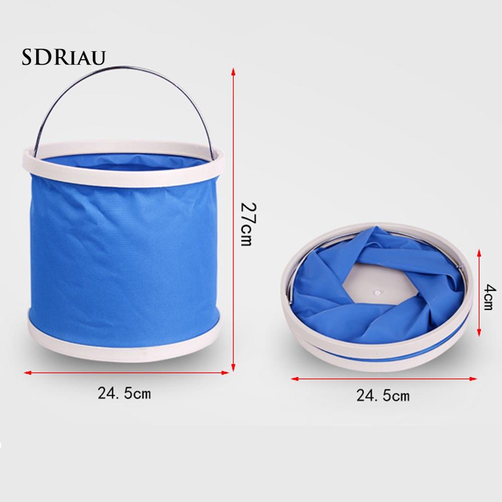 Xô nước nhựa 11L nhỏ gọn thích hợp mang đi cắm trại