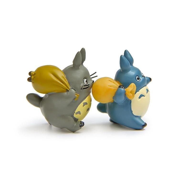 Mô hình Totoro vác túi ngộ nghĩnh dễ thương cho các bạn trang trí tiểu cảnh, terrarium, DIY