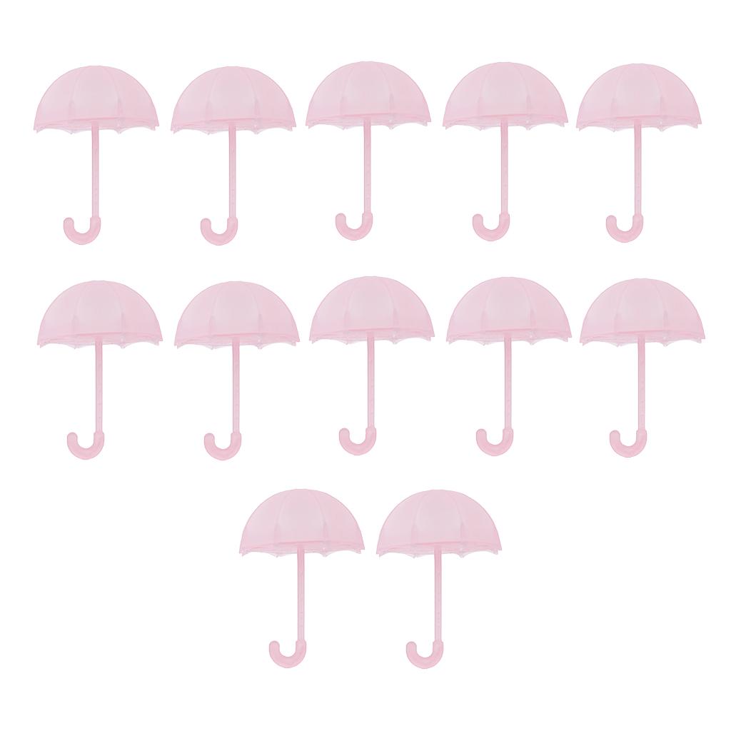 Pack of 12 Cute Plastic Umbrella Small Chocolate Candy Gift Boxes Baby Shower Party Favor