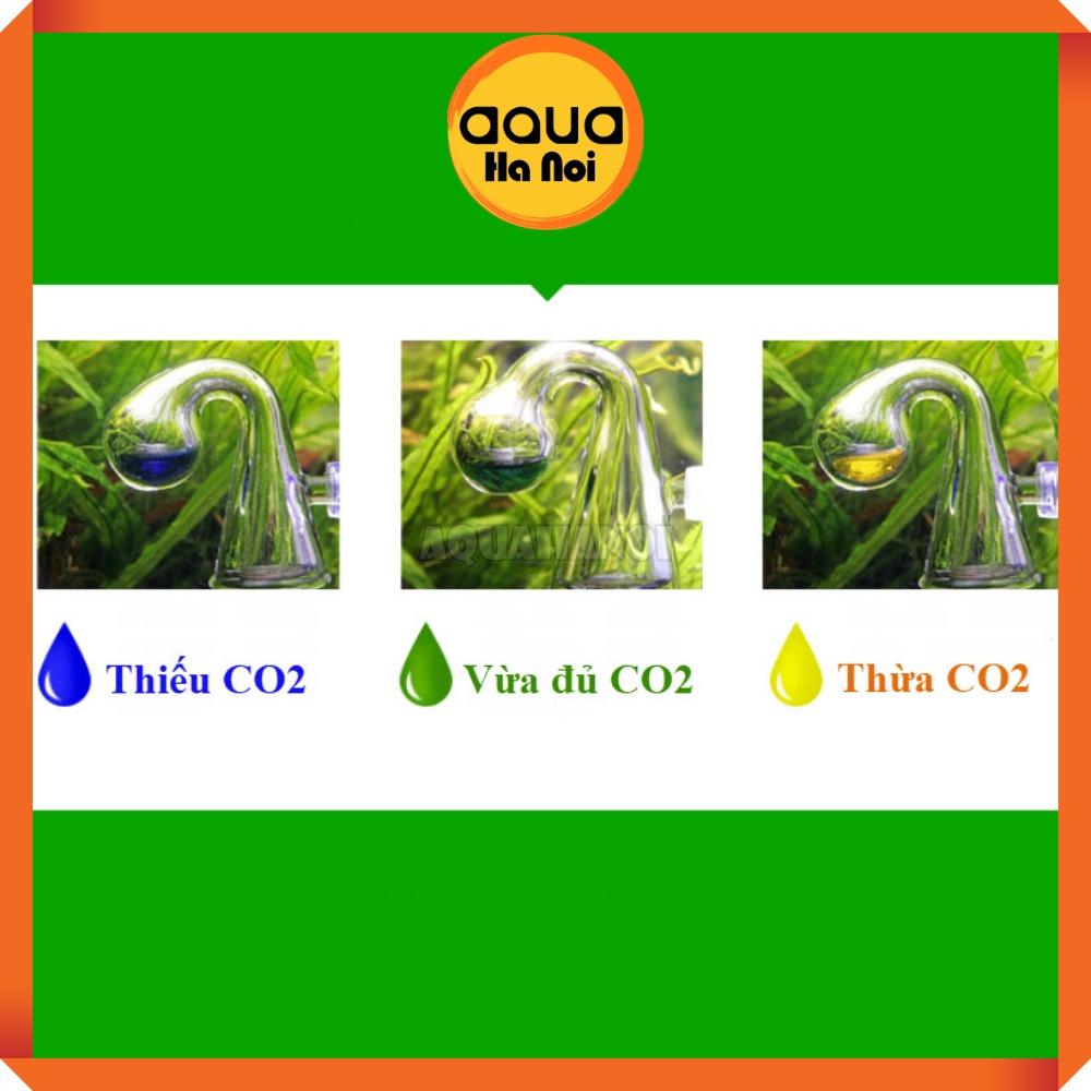 Bộ test nồng độ CO2 chai dung dịch 15 ml và cóng thủy tinh - Kiểm tra nồng độ CO2 trong nước cho hồ thủy sinh