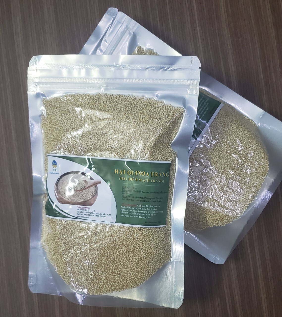 Hạt Quinoa trắng (hạt Diêm Mạch)- nhập khẩu Peru, 500g