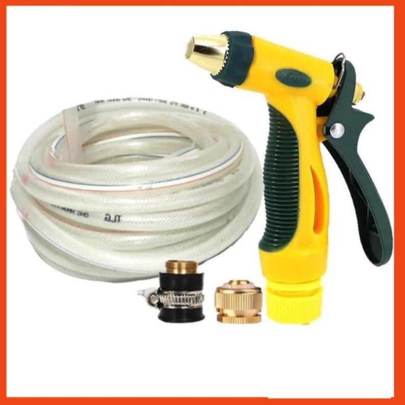 Bộ dây vòi xịt nước rửa xe, tưới cây tăng áp 3 lần,loại 15M  206317