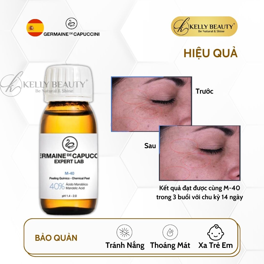 Peel Sáng Da Mờ Sạm Nám Germaine Expert Lab Mandelic Acid 40% Chemical Peel M-40 | Kelly Beauty