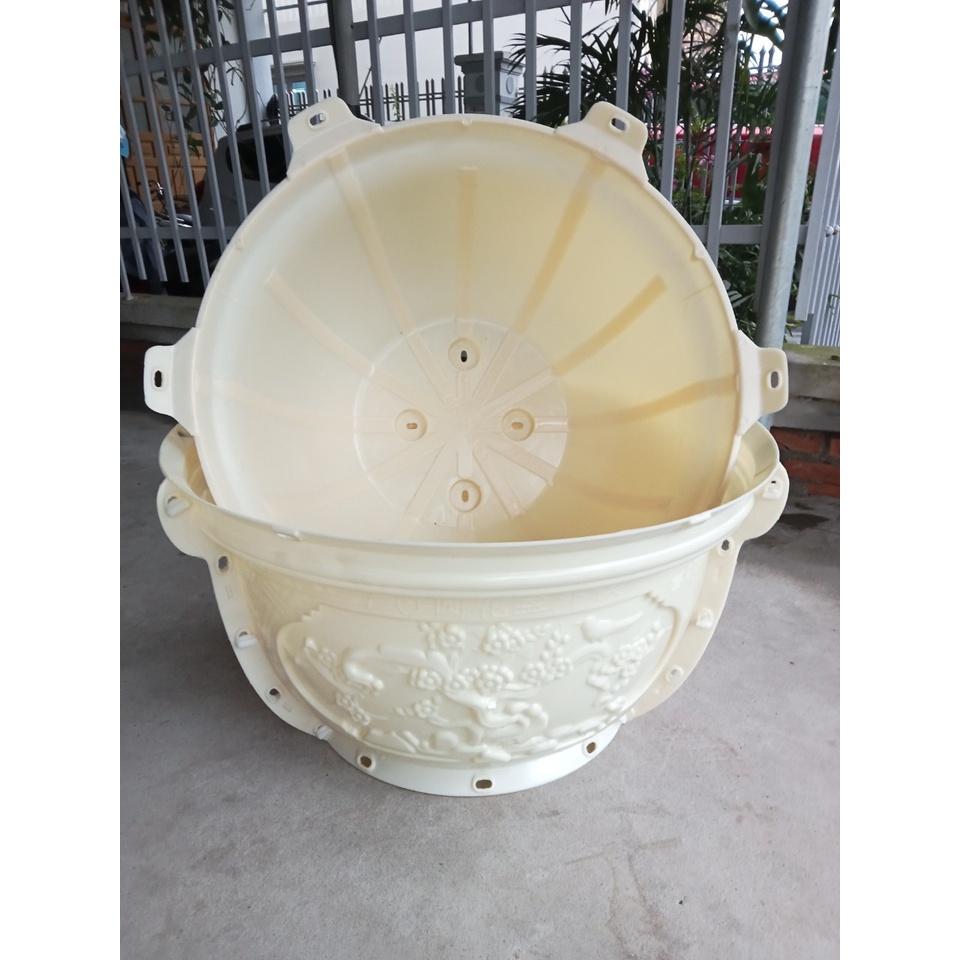 Bộ khuôn chậu tròn 70 nhựa ABS có đầy đủ lòng trong