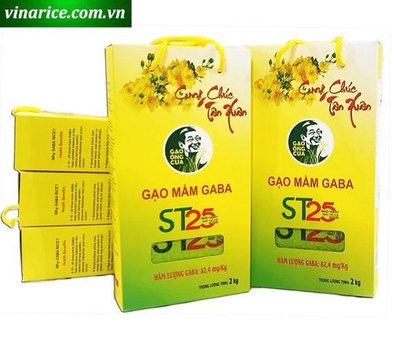 Gạo Mầm Gaba ST25 Ông Cua (chính hãng) mềm cơm dễ ăn tốt cho người lớn tuổi, tiểu đường, tim mạch