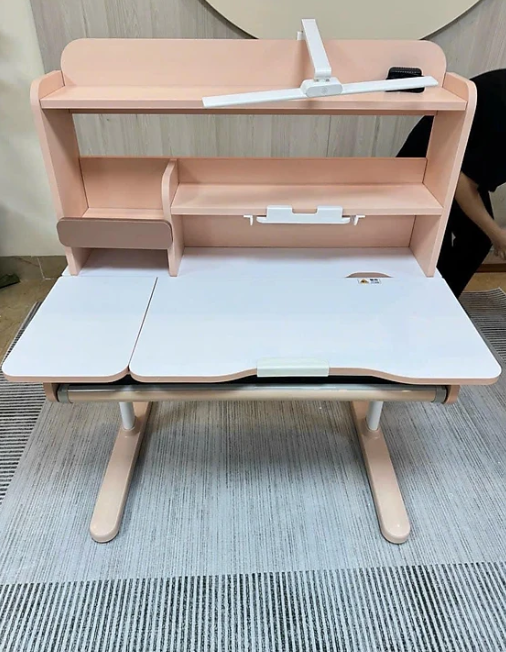 Bàn học sinh thông minh đa năng, nâng hạ tay quay, điều chỉnh góc nghiêng, chống cận Tundo CTIRPro100 kèm đèn ngang 120cm