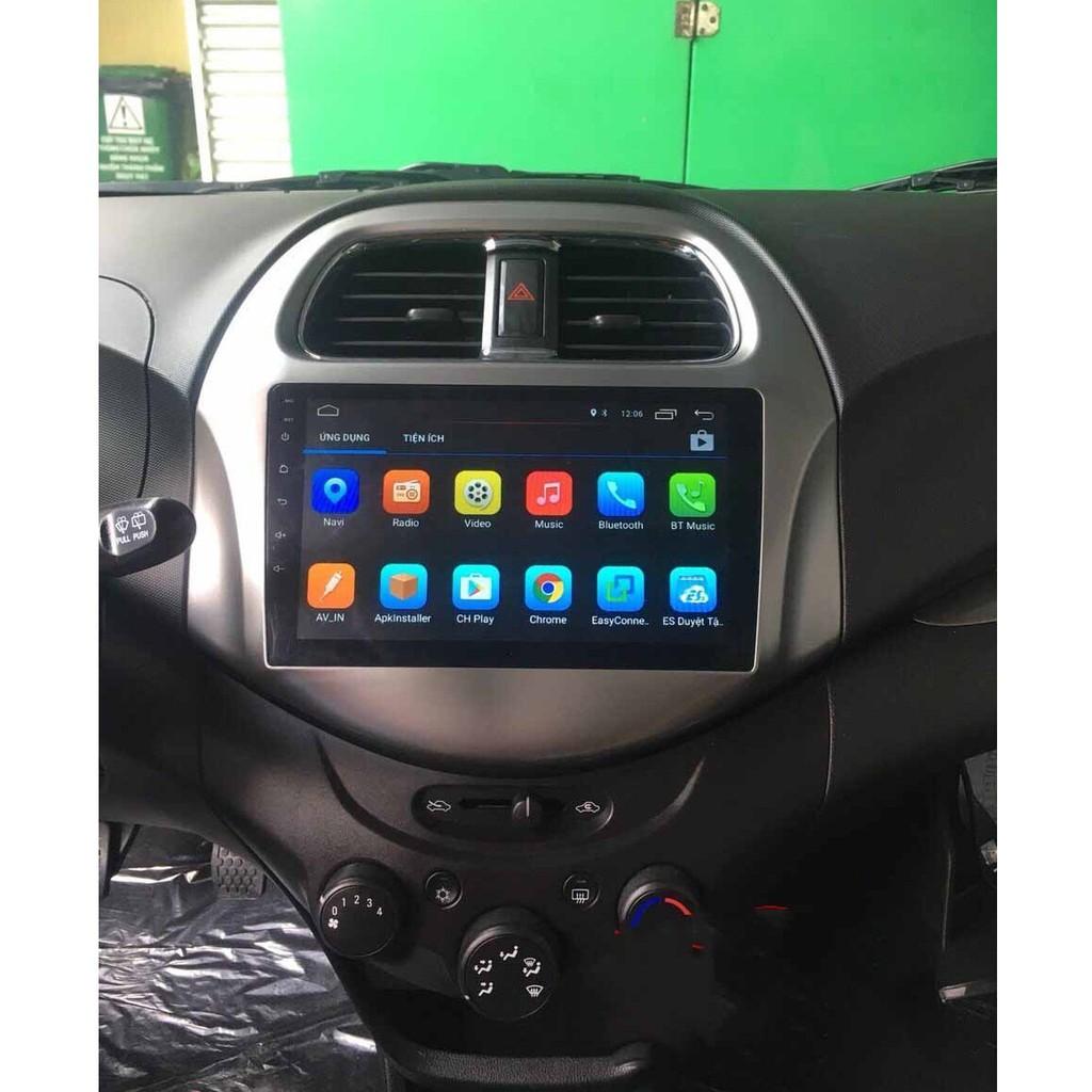 Bộ màn hình lắp sim 4g cho xe CHEVROLET SPARK, RAM 2G, ROM 32G, màn thu phát wifi, vào mạng trực tiếp