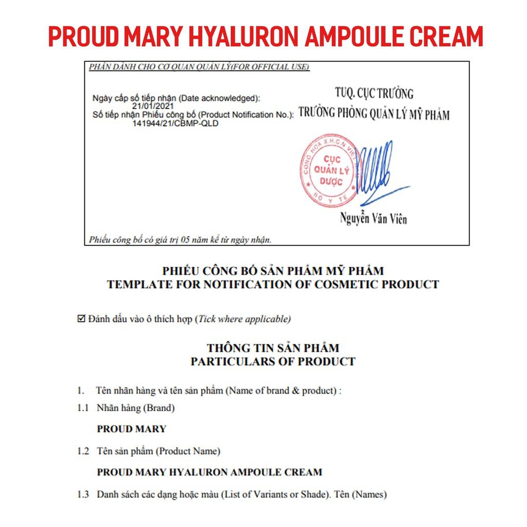 PROUD MARY Hyaluron Ampoule Cream cứu tin cho da khô, khô ráp 50ml