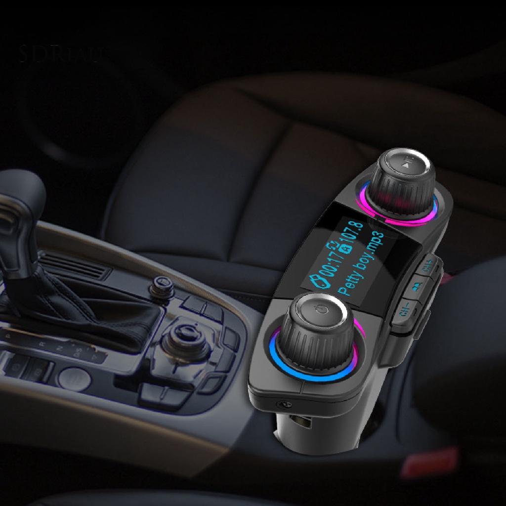 *QCDZ* BT06 Car MP3 Player Bluetooth 4.0 U Disk TF Card Black Mobile Phone Handsfree Car FM Transmitter for Vehicle