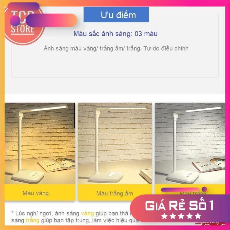 Đèn Bàn Học Đọc Sách, Làm Việc LED Chống Cận, Cảm Ứng Tích Điện eLights TD